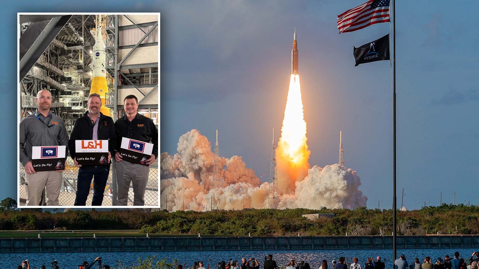 Gillette-based L&H Industrial built some of the massive hardware that helped the Artemis II rocket blast off Wednesday taking astronauts to the moon for the first time in 50 years. It’s not the first time the company has built components for NASA.