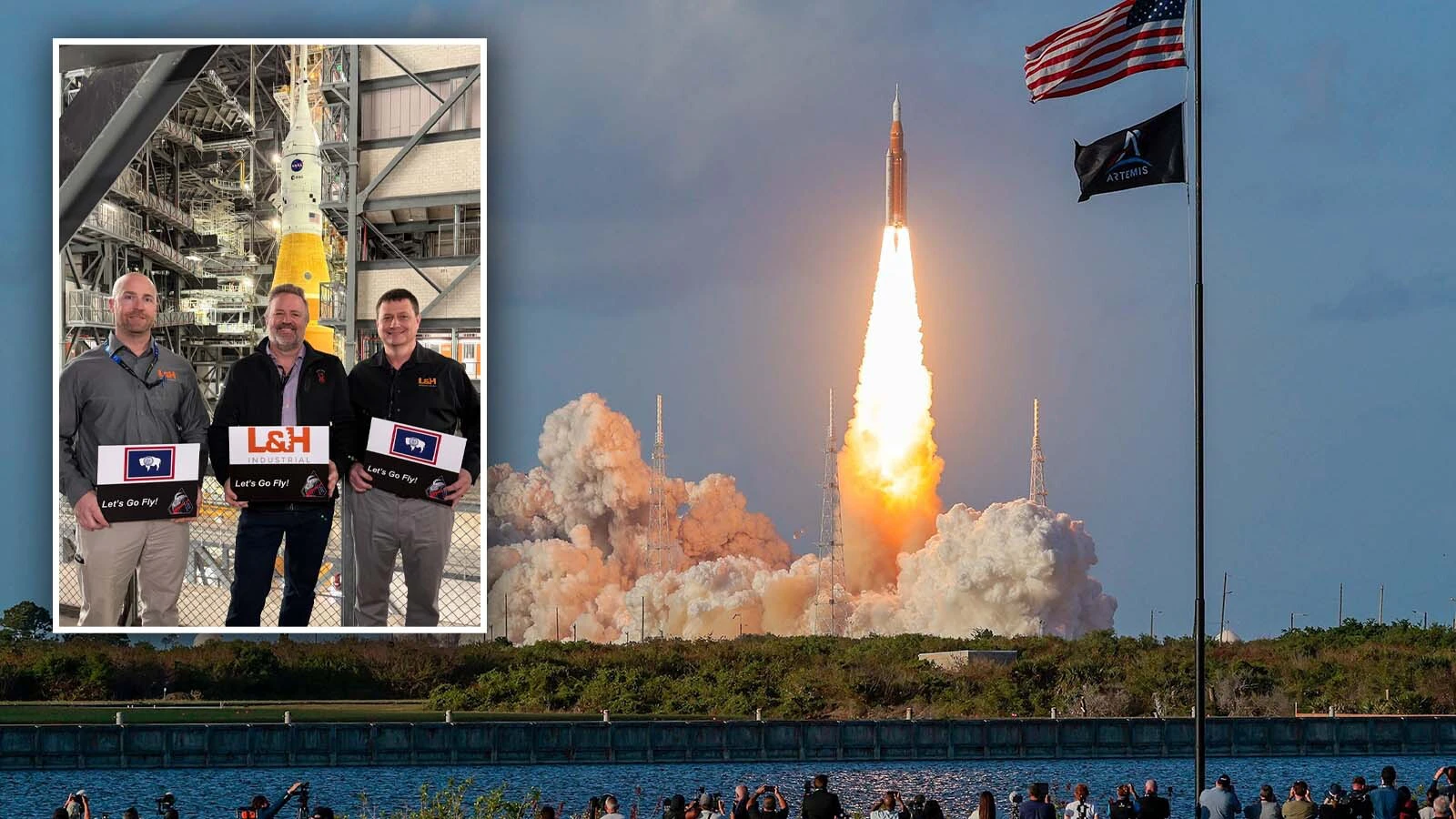 Gillette-based L&H Industrial built some of the massive hardware that helped the Artemis II rocket blast off Wednesday taking astronauts to the moon for the first time in 50 years. It’s not the first time the company has built components for NASA.