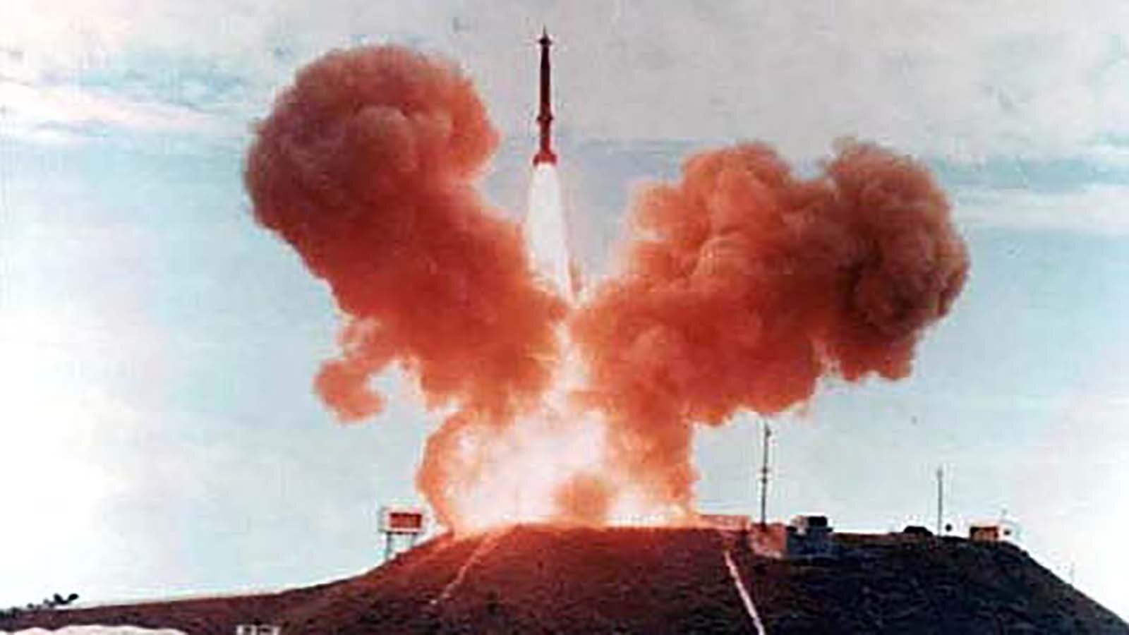 The LIM-49 Spartan was designed to intercept attacking nuclear warheads from ballistic missiles at long range. A 5-megaton thermonuclear warhead was planned to destroy the incoming ICBM warheads, but the test missile had a dummy warhead.