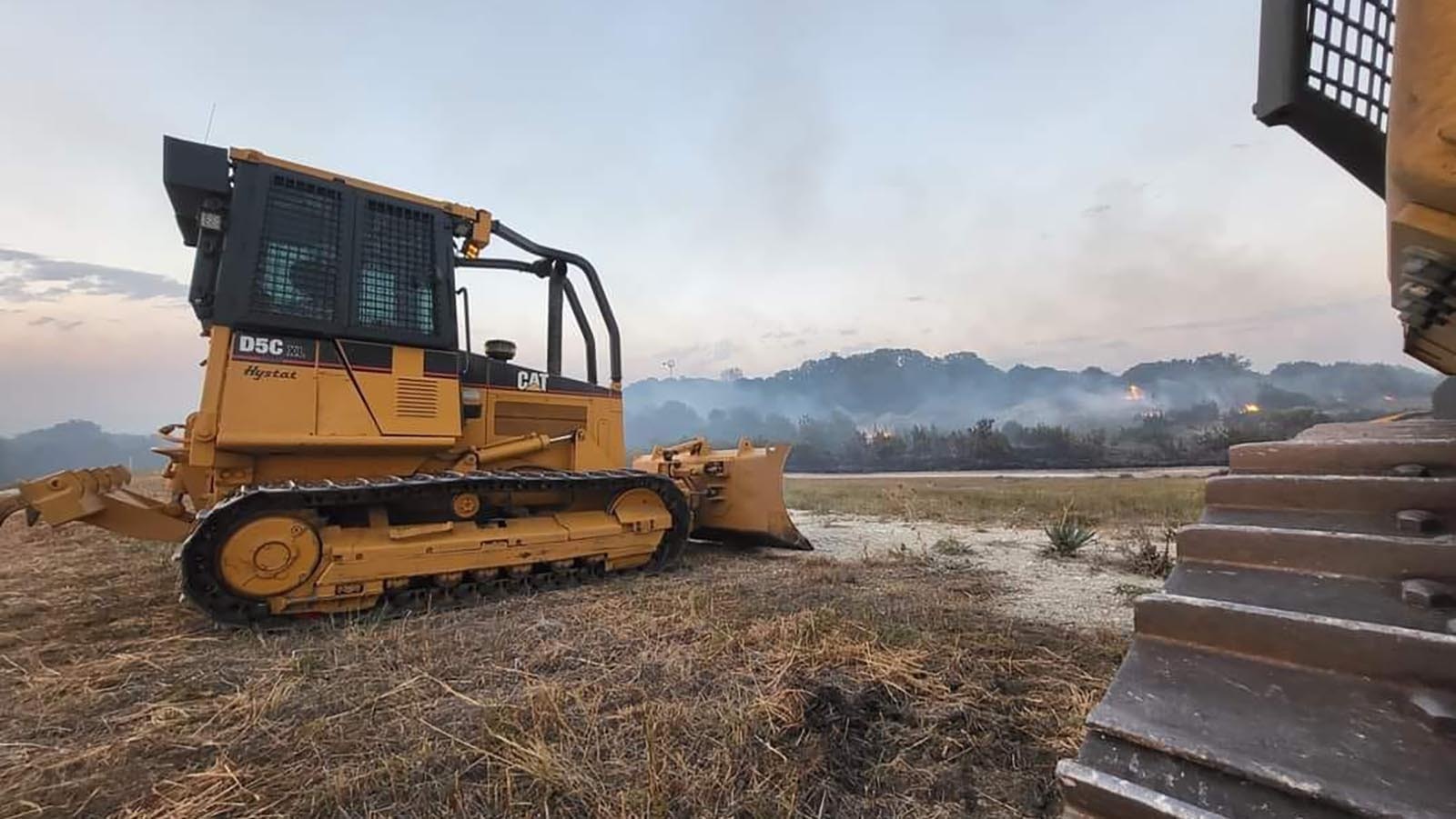 The Yoder Volunteer Fire Department has provided personnel and equipment to support firefighting efforts on many fronts in Wyoming and beyond. For the La Bonte fire burning in southern Converse County, its sent its Dozer 1.