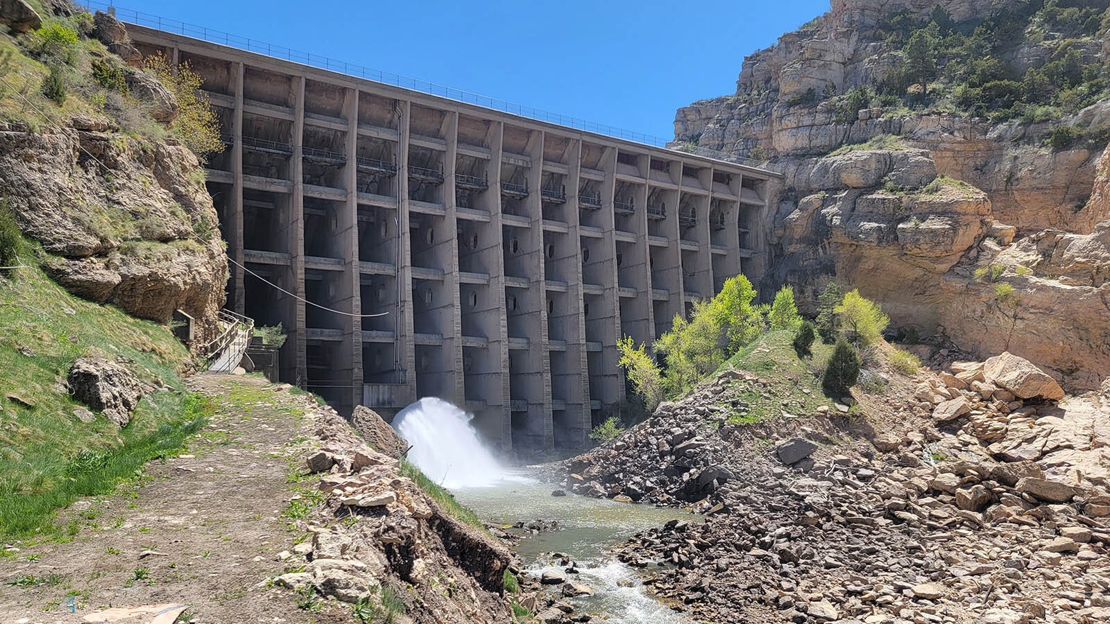 LaPrele Dam in Wyoming.