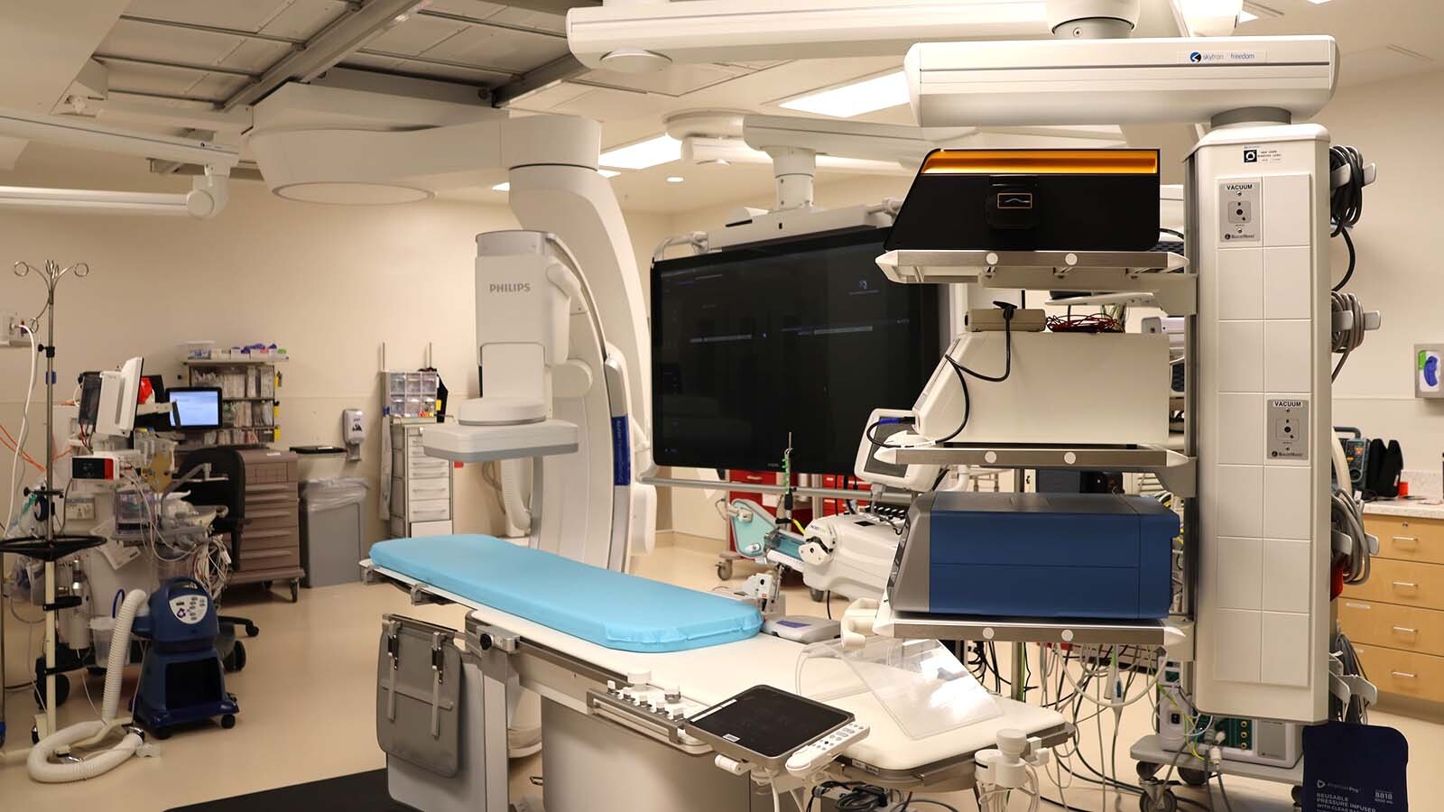 The imaging device used during an EP procedure.