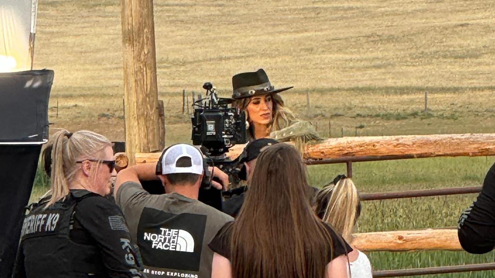 County music superstar Lainey Wilson shot scenes for the  music video for her new song “Whirlwind” on the Oxford Ranch south of Laramie in July.