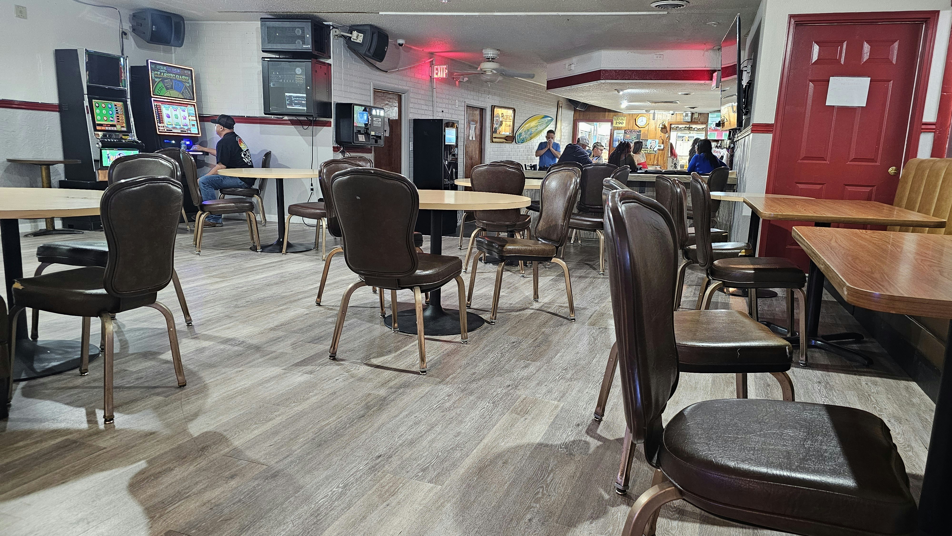 More tables and chairs have been added to the Lamp Lounge on the south side of Cheyenne.