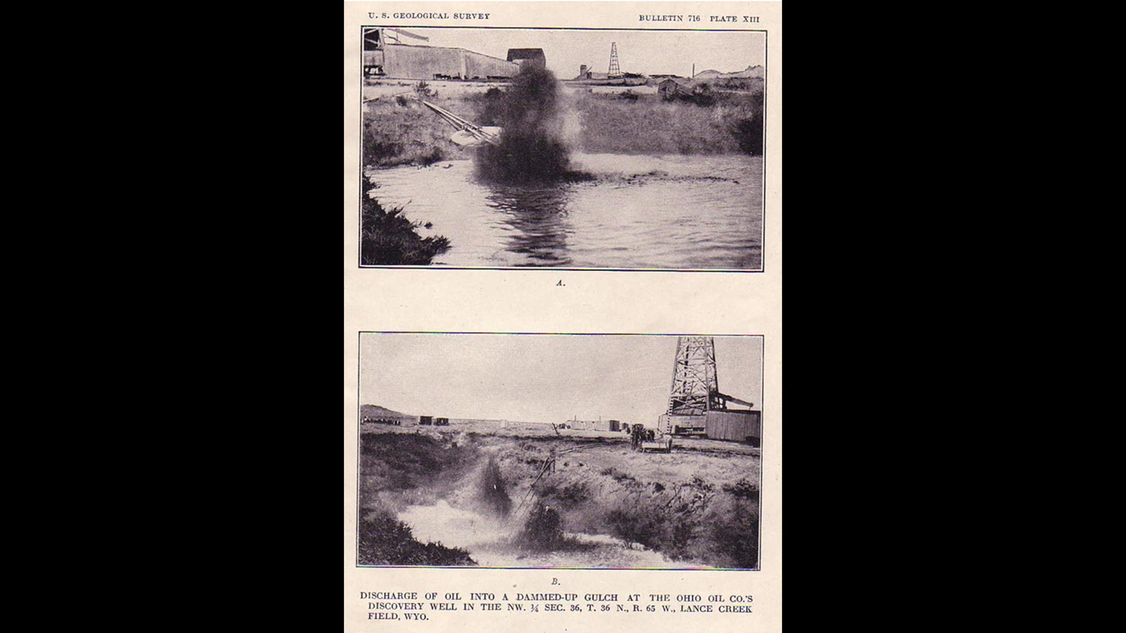The oil in Lance Creek was sought after since 1912 but the first successful well was not drilled until 1918. After the Discovery Well, Lance Creek produced more than a quarter of the crude in Wyoming during the 1930s and 1940s.