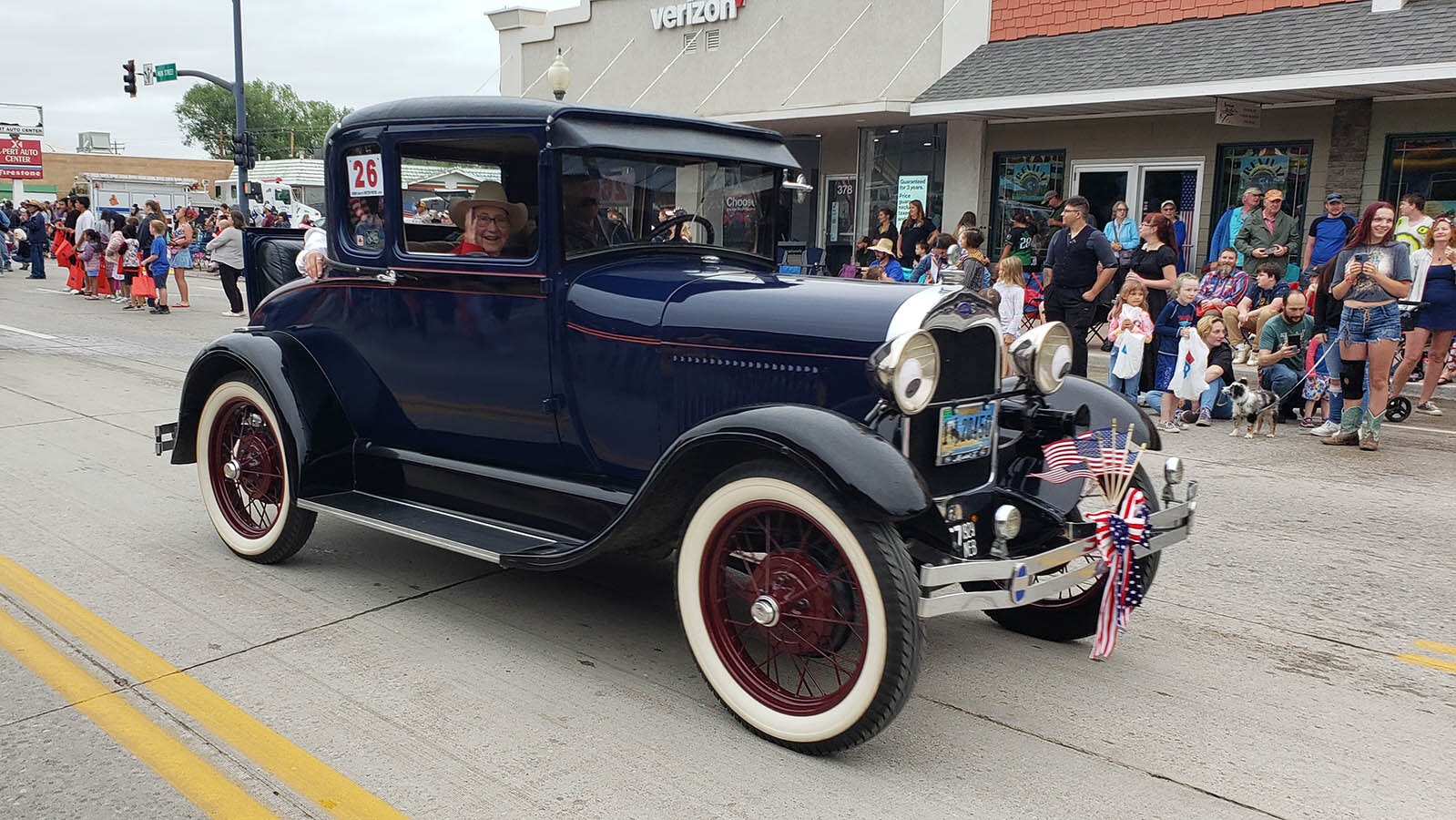 Lander's Fourth of July Parade featured a host of vintage vehicles.