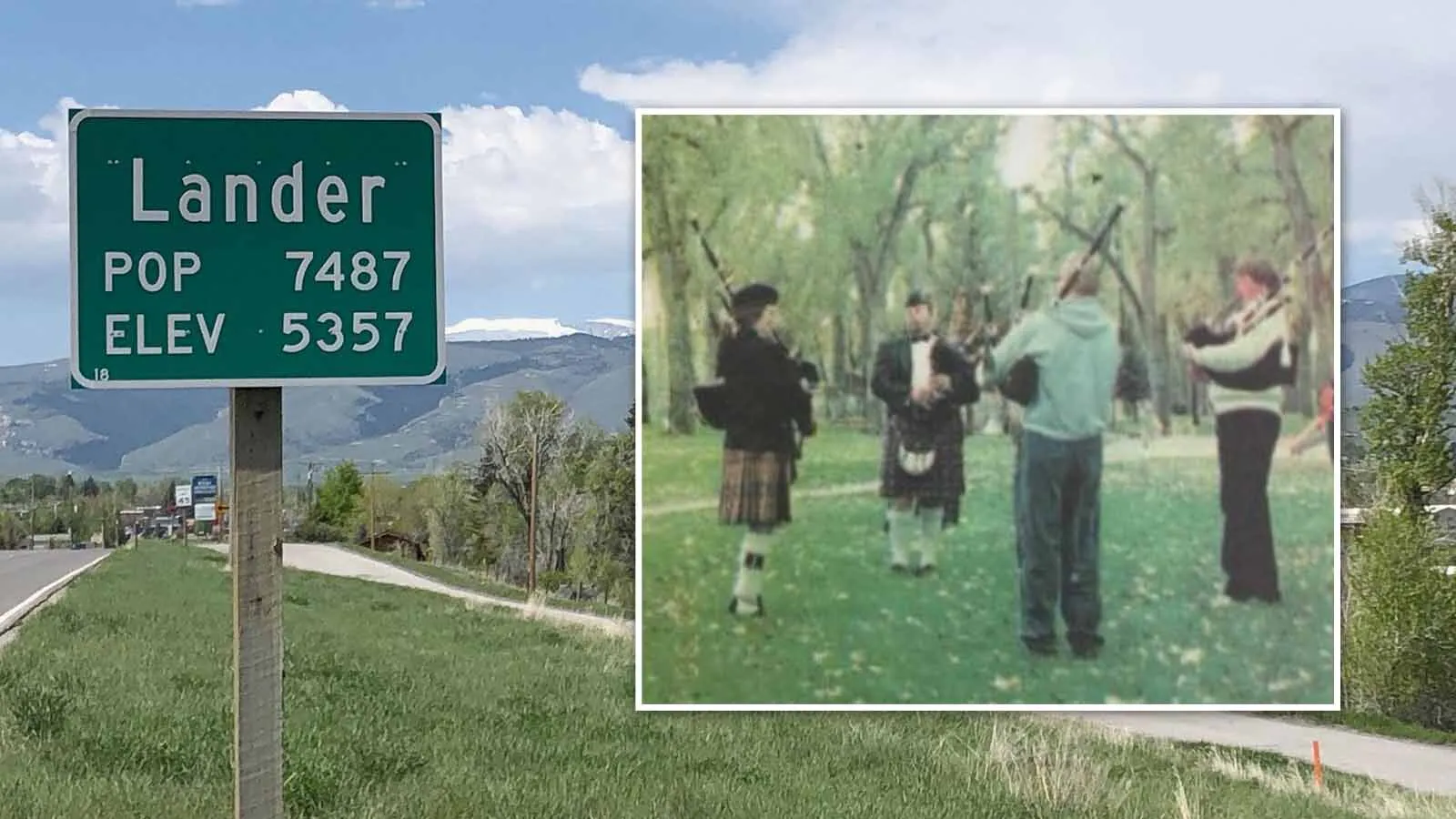 What began as a few local bagpipers honoring the victims of the Sept. 11, 2001, terrorist attacks has become the Lander Bag Pipers, which has become a fixture in the town and memorializes the anniversiary of 9/11 each year since. Above, that first group performs a month after the attacks, as published in the Riverton Ranger/Lander Journal.