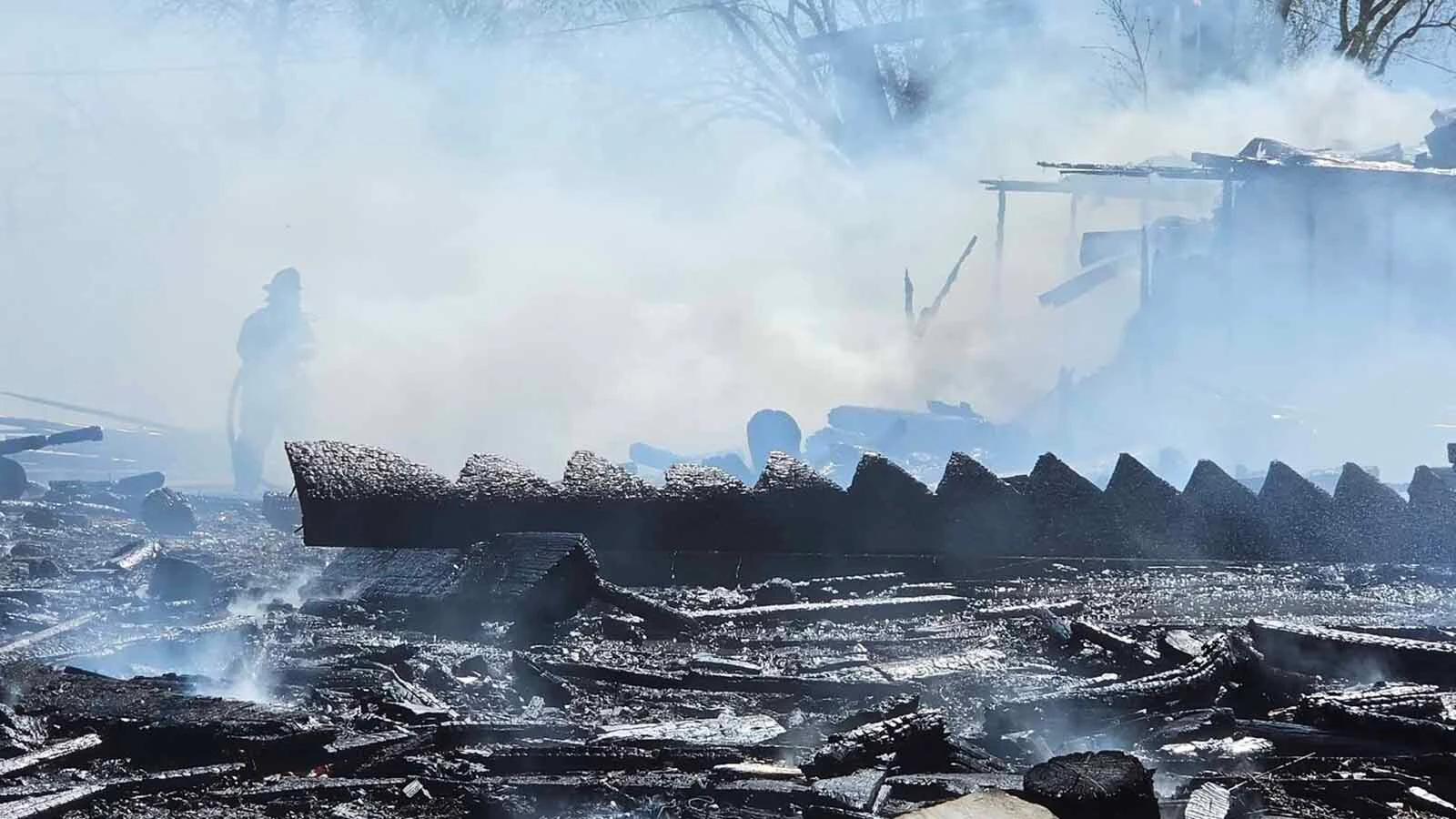 High winds helped fan a fire that burned a Lander wood shop to the ground on Wednesday, also threatening nearby homes. For rural fire departments, responding when people you know are devastated makes firefighters take the job "very personally."