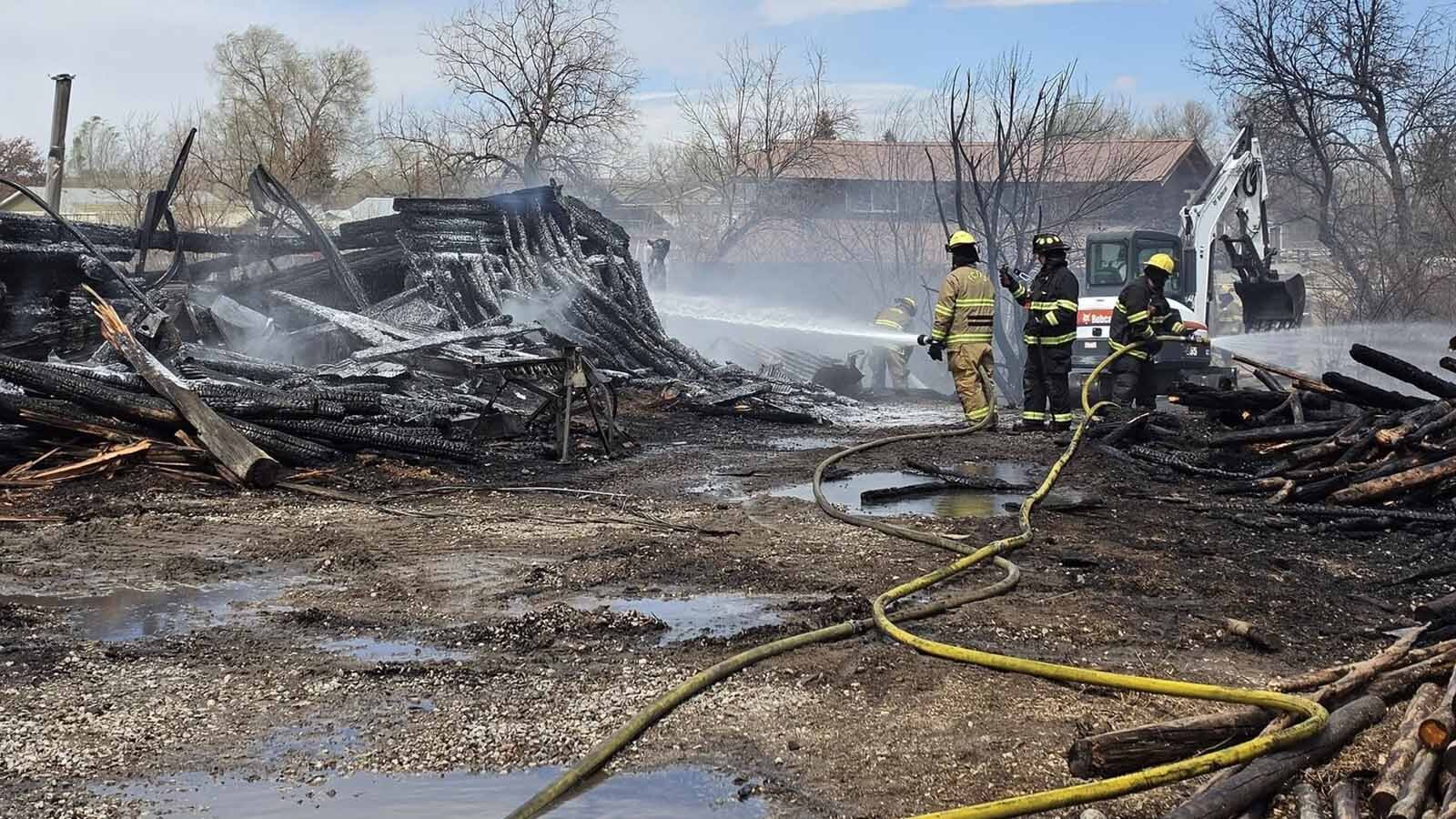 High winds helped fan a fire that burned a Lander wood shop to the ground on Wednesday, also threatening nearby homes. For rural fire departments, responding when people you know are devastated makes firefighters take the job "very personally."