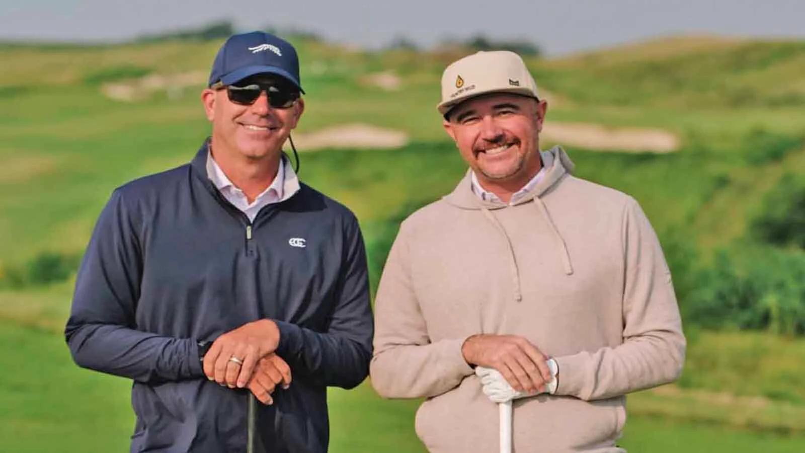 Sheridan’s Josh Gardner, left, and Jared Stiver said the Landmand Golf Club course in northeast Nebraska was unlike any they’d ever played.