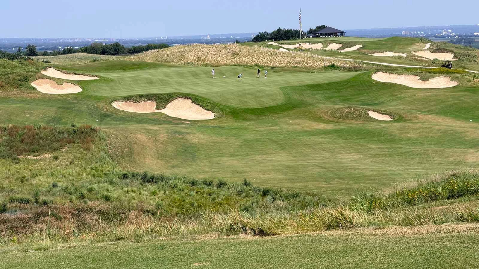 The fairways at Landmand Golf Club were as wide as football fields and the greens some of the largest in the world.