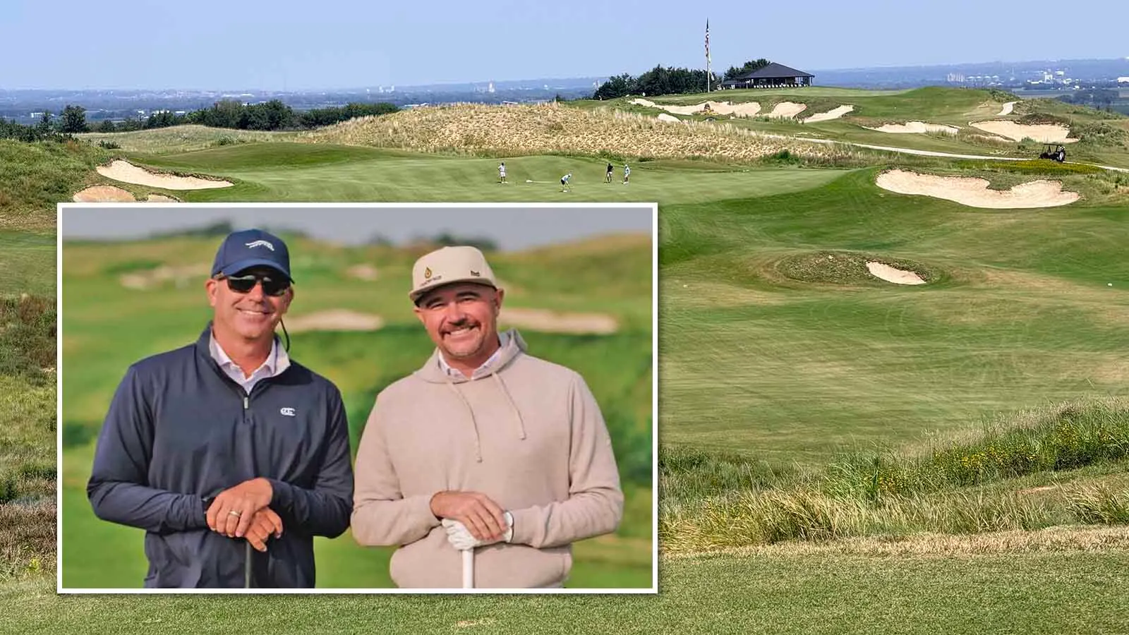 Sheridan’s Josh Gardner, left, and Jared Stiver said the Landmand Golf Club course in northeast Nebraska was unlike any they’d ever played.