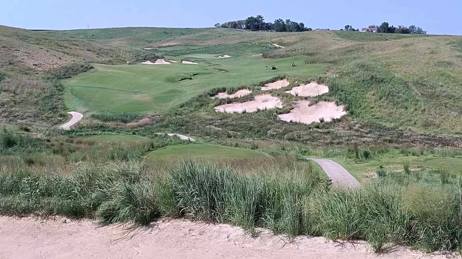 The fairways at Landmand Golf Club were as wide as football fields and the greens some of the largest in the world.