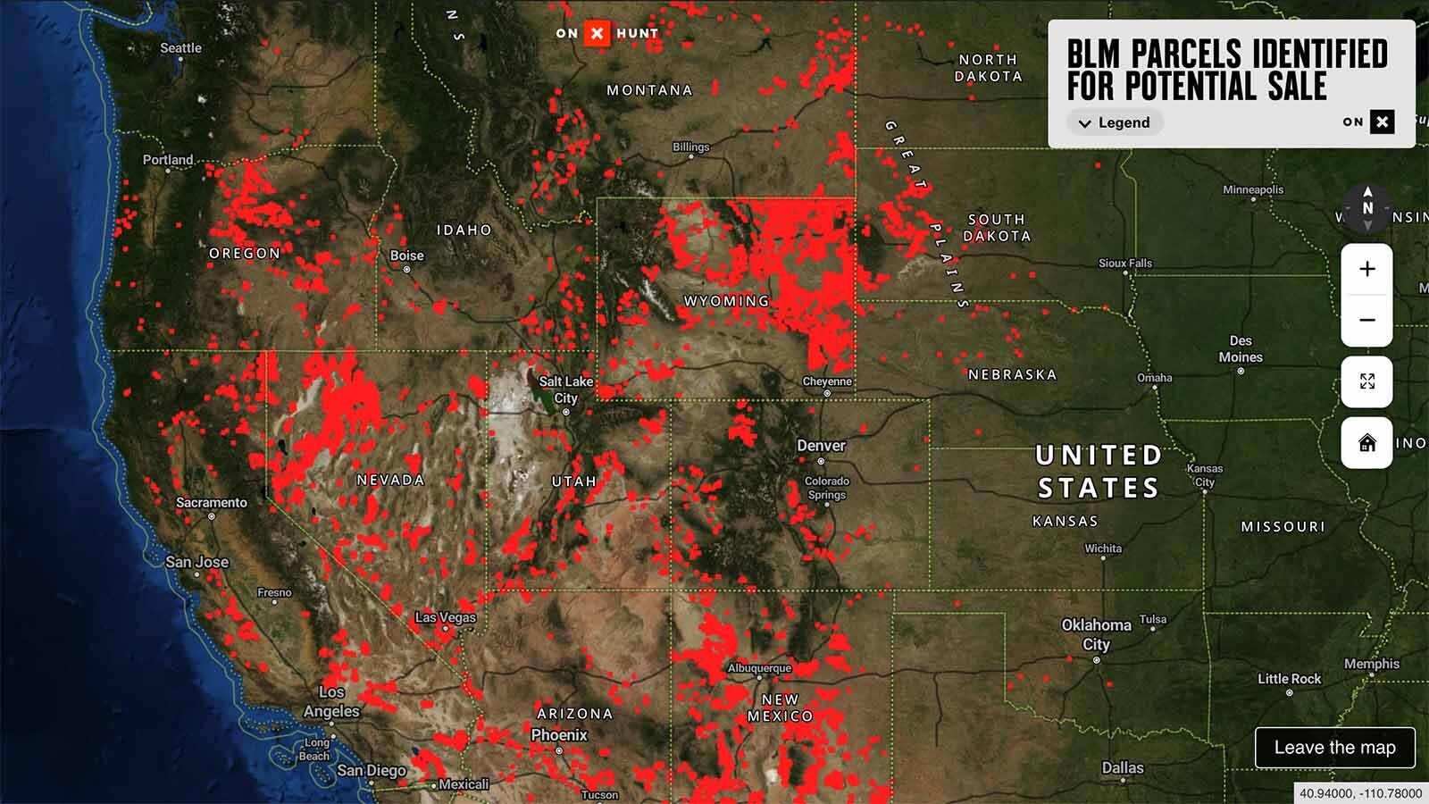 The Bureau of Land Management has identified more than 790,000 acres of federal land in Wyoming as eligible for potential sale or disposal. A new interactive map from onX shows where those parcels are, along with 6 million acres across 17 states.