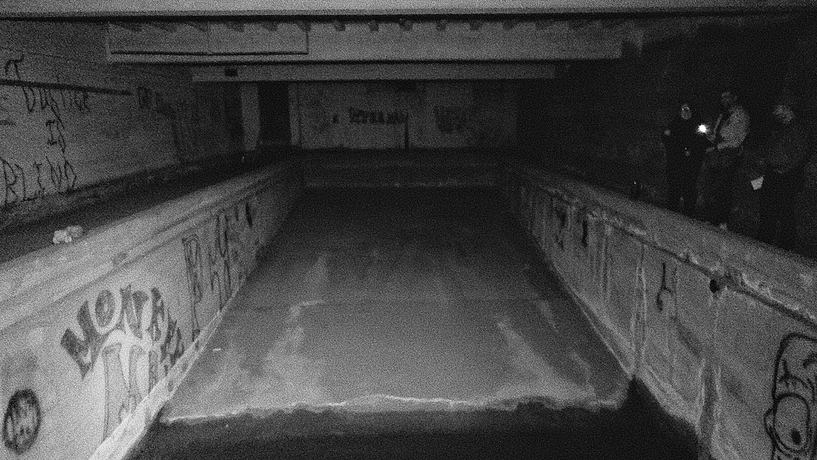 The paranormal team stops briefly in the south gym of the civic center while conducting their investigation. There is an occupied apartment with a door inside the gym that often confuses visitors with various noises.