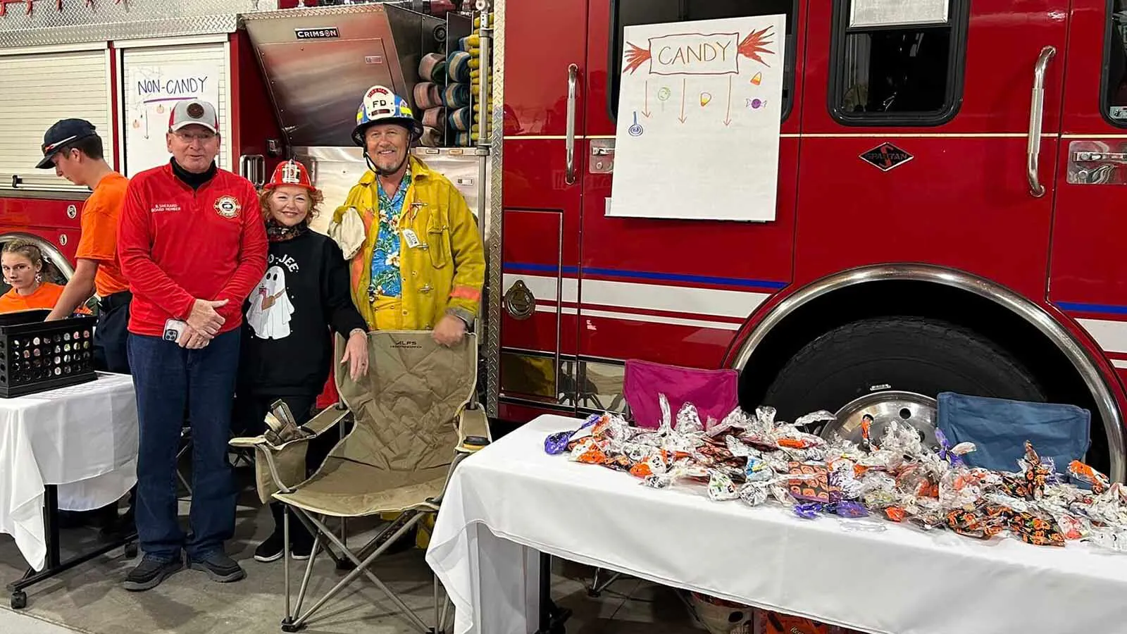 Laramie County Fire Authority hosts kids for Halloween in 2023. The organization announced Friday it's not hosting the event again because of budget concerns.
