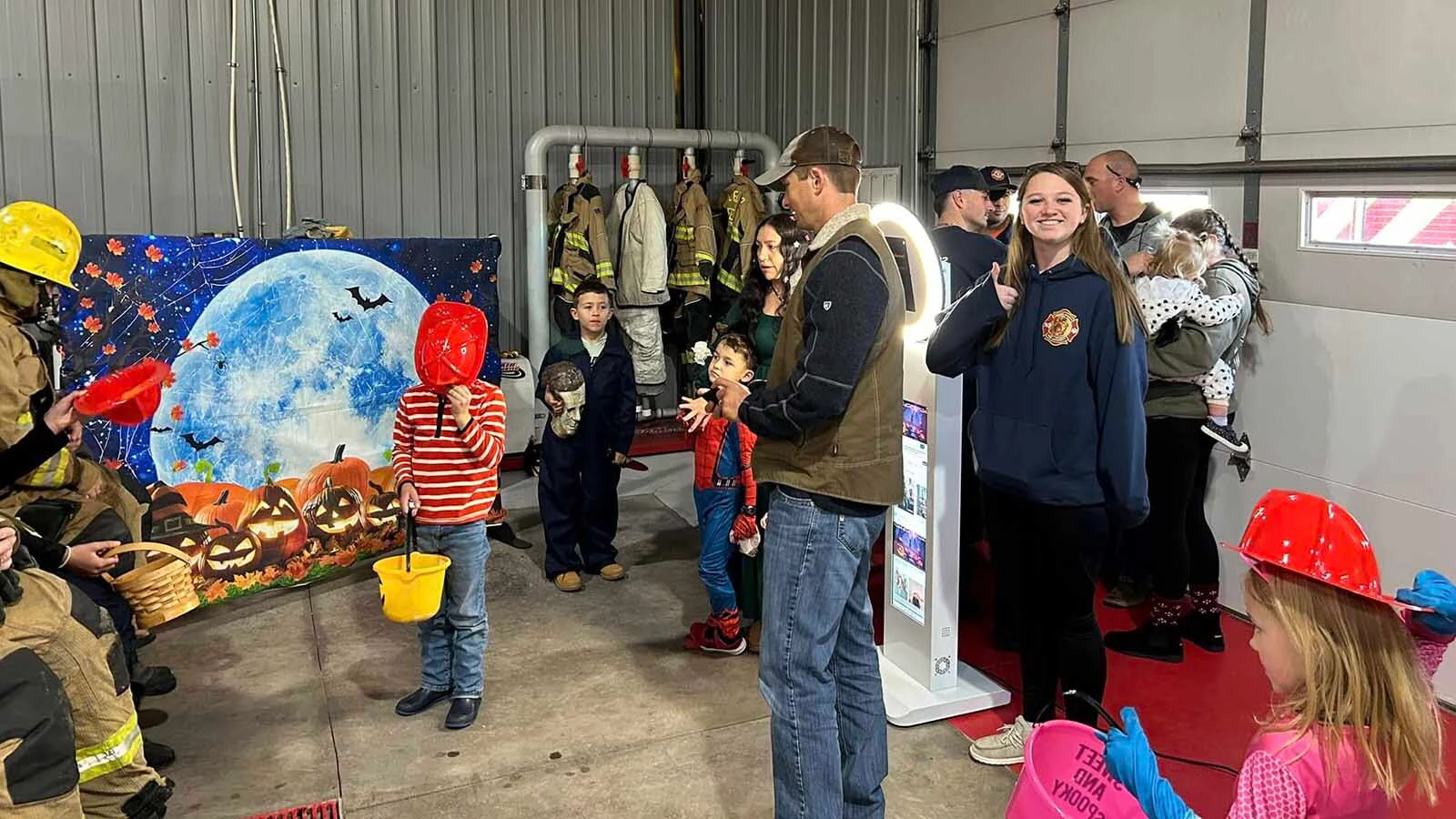 Laramie County Fire Authority hosts kids for Halloween in 2023. The organization announced Friday it's not hosting the event again because of budget concerns.