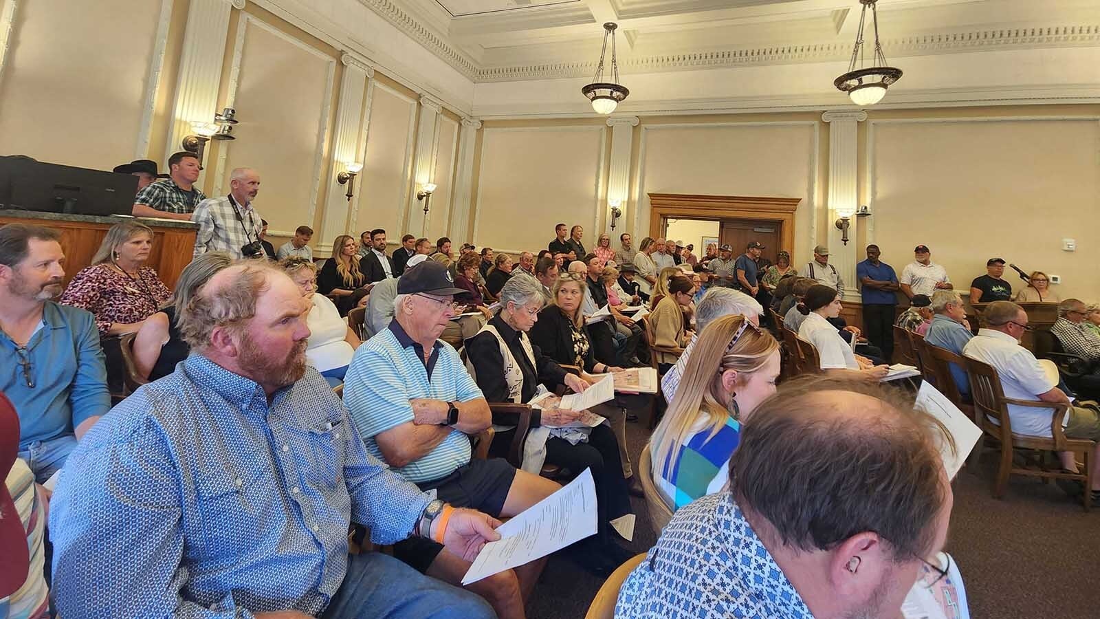 Laramie County locals clashed Thursday over a proposed 56,000-acre wind project that would cover an area nearly three times the size of Cheyenne. Some were ranchers advocating for property rights, others for impacts on wildlife like eagles and earthworms.