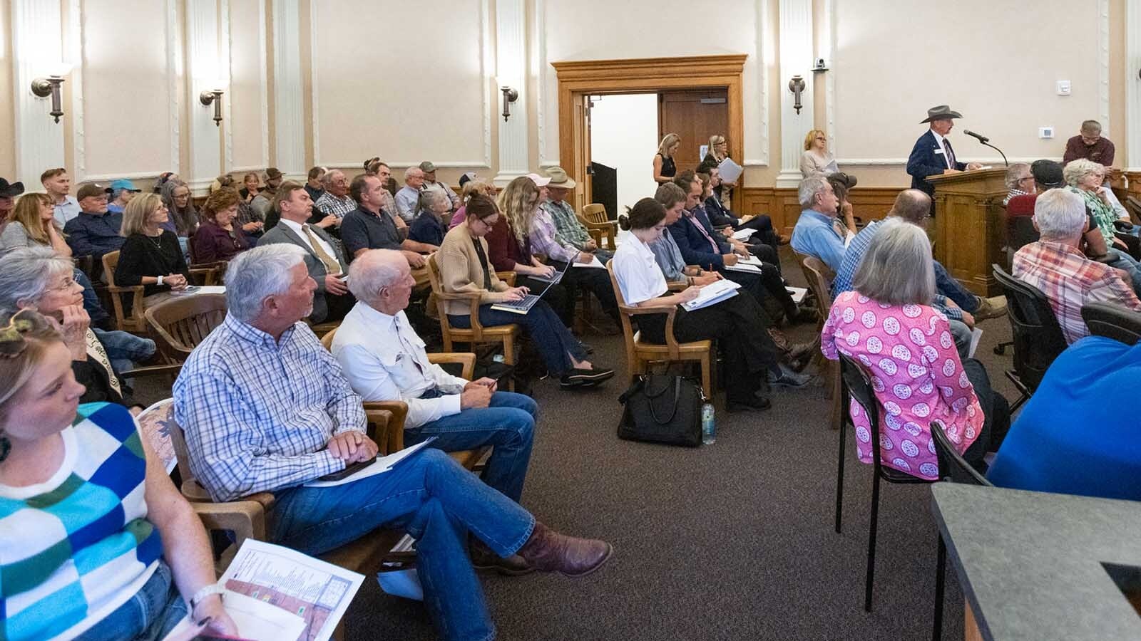 Laramie County locals clashed Thursday over a proposed 56,000-acre wind project that would cover an area nearly three times the size of Cheyenne. Some were ranchers advocating for property rights, others for impacts on wildlife like eagles and earthworms.