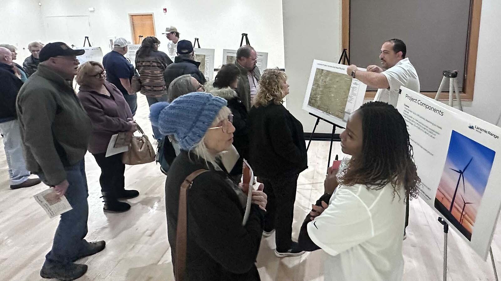 An interested crowd of Cheyenne residents — many from north of town near the area proposed by Repsol for wind development — attended an information session Thursday night at the Kiwanis Community House in Cheyenne.