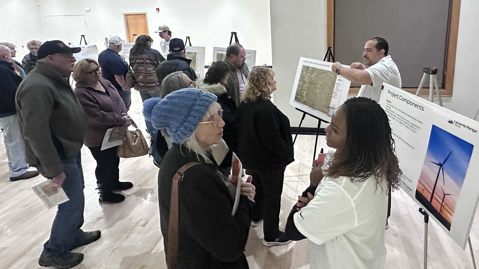 An interested crowd of Cheyenne residents — many from north of town near the area proposed by Repsol for wind development — attended an information session Thursday night at the Kiwanis Community House in Cheyenne.
