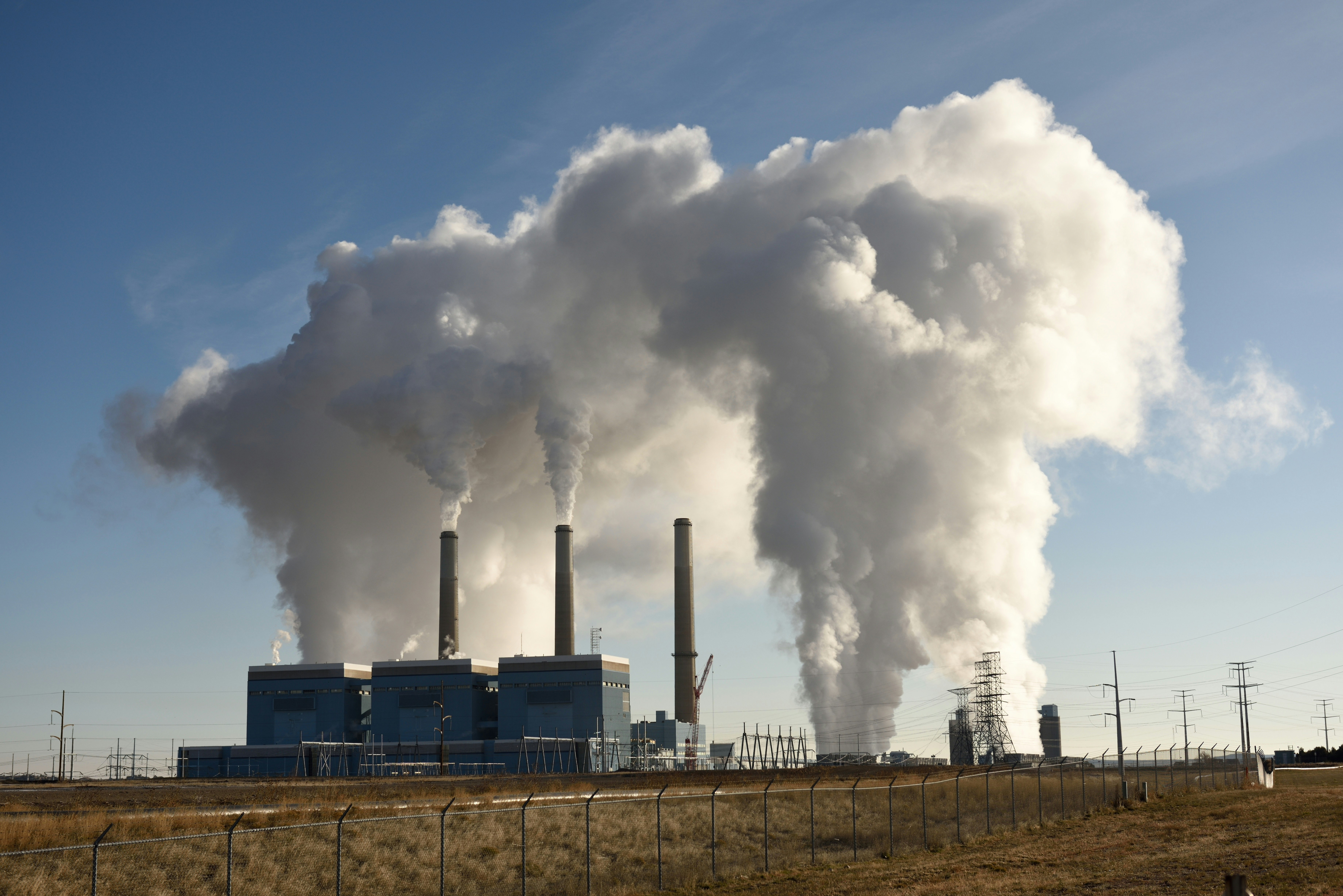 The Laramie River Station power plant in Wheatland, Wyoming.