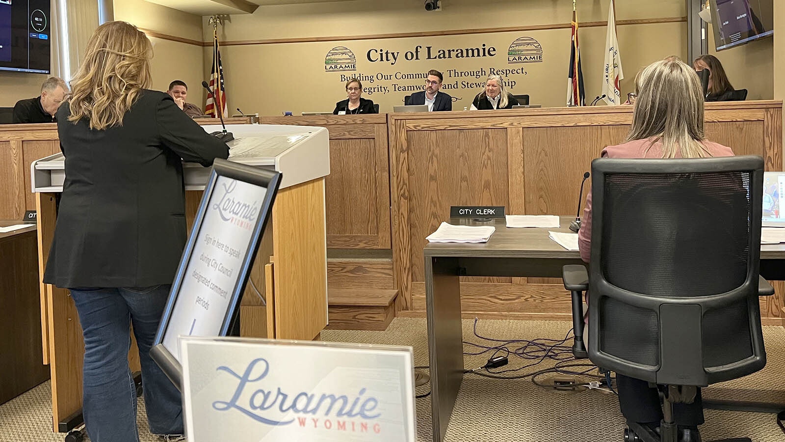 More than 30 people testified against a proposed apartment building in downtown Laramie before the city council late Tuesday. The council voted to kill the project.