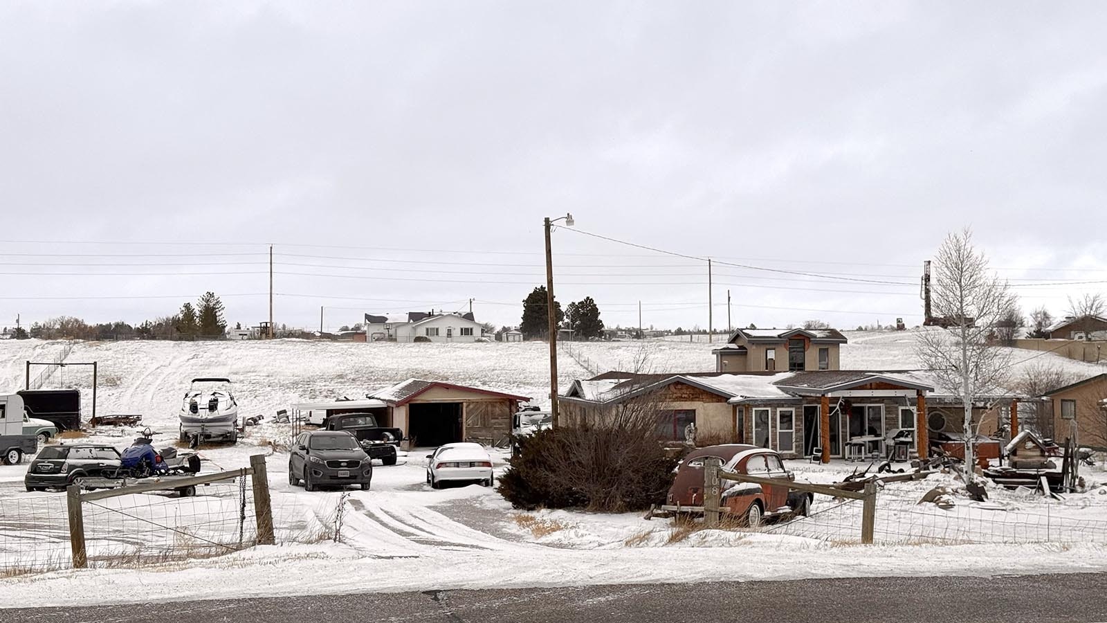 A Laramie County property north of Cheyenne city limits with multiple cars. It could be one that is impacted by proposed zoning regulation changes.