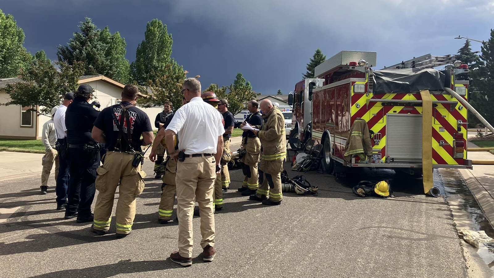 Multiple agencies responded to a mobile home park at 530 Beaufort St. in Laramie, Wyoming, on July 2, 2025, to a home containing fireworks making materials.