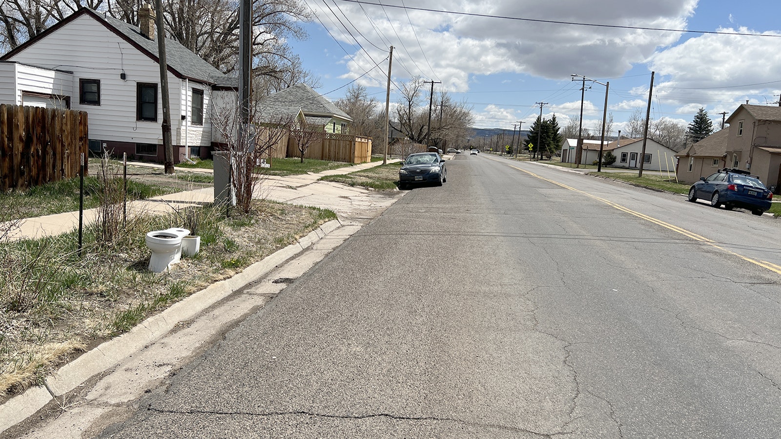 This photo of an old toilet discarded in the public right of way along Russell Avenue in Laramie was taken in May 2022. By that time it had been there for more than a year. It was picked up by the city Thursday.