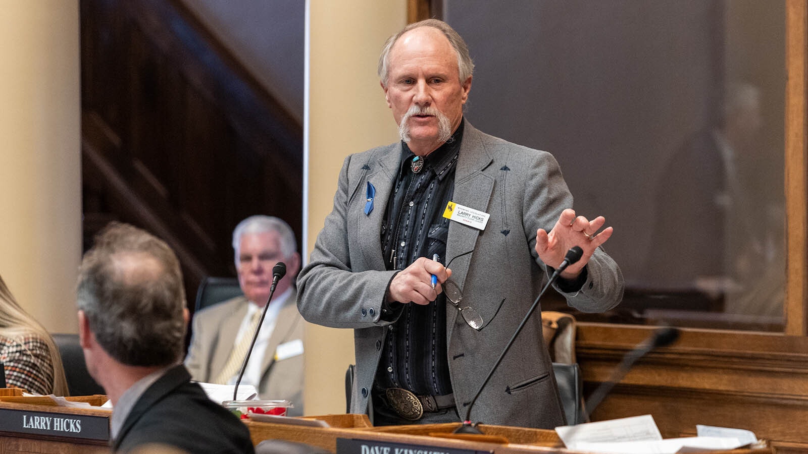 State Sen. Larry Hicks, R-Baggs, passed a pair of amendments to the Wyoming Senate's version of the budget that axes all $118 million budgeted for major capital construction.