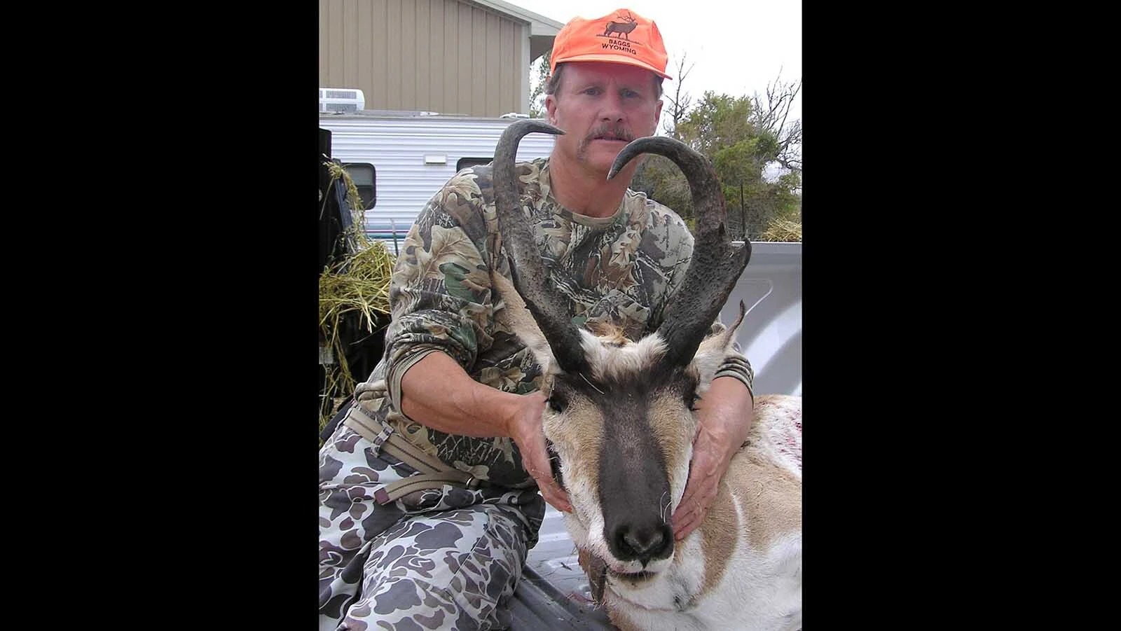 Larry Hicks shot this record-book trophy buck pronghorn in 2009. Its horns were 16 inches long and yielded a Bonne and Crockett score of 83 6/8 inches gross, 83 inches net.