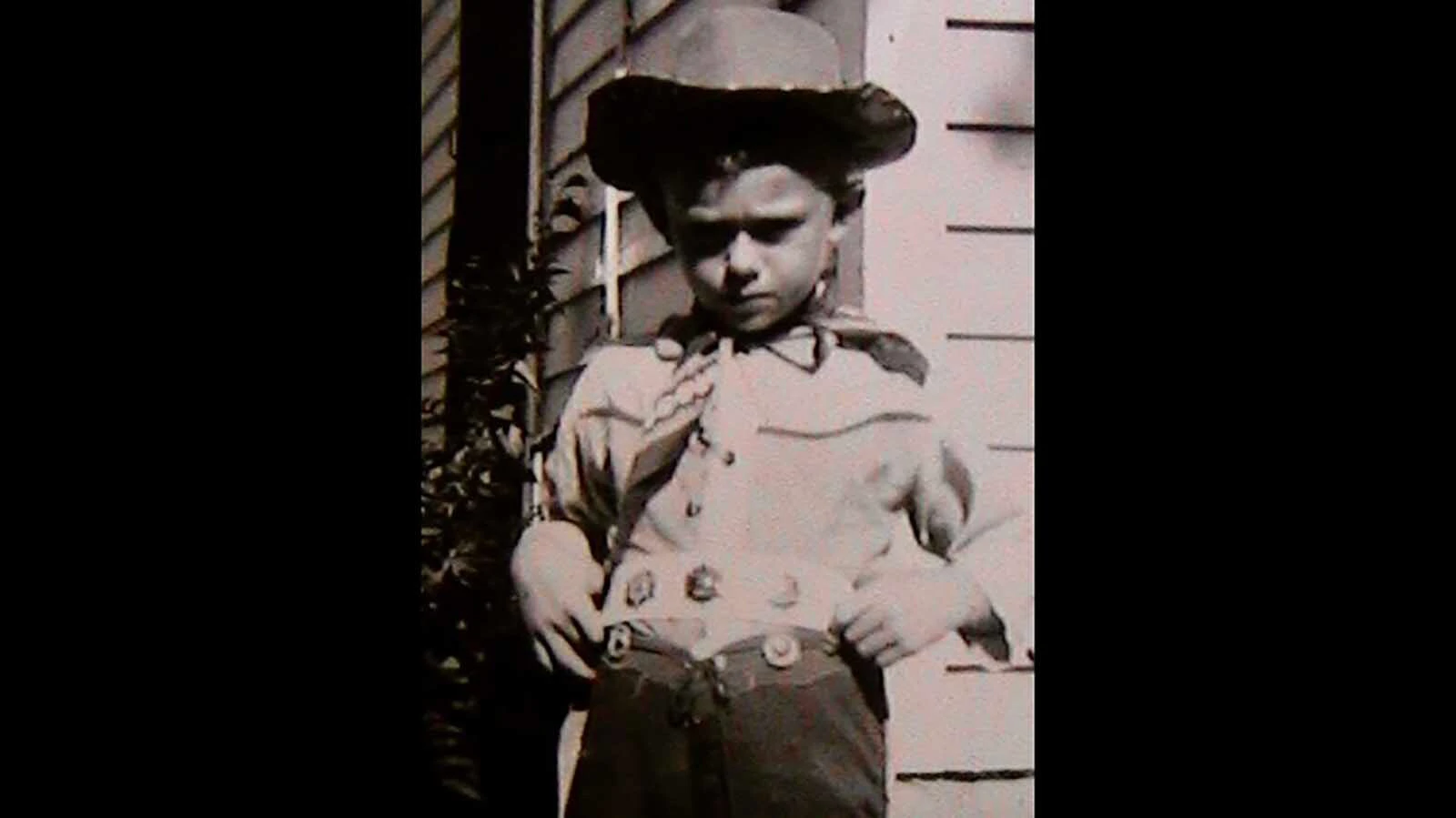 Larry Morgan in his first Cowboy outfit.