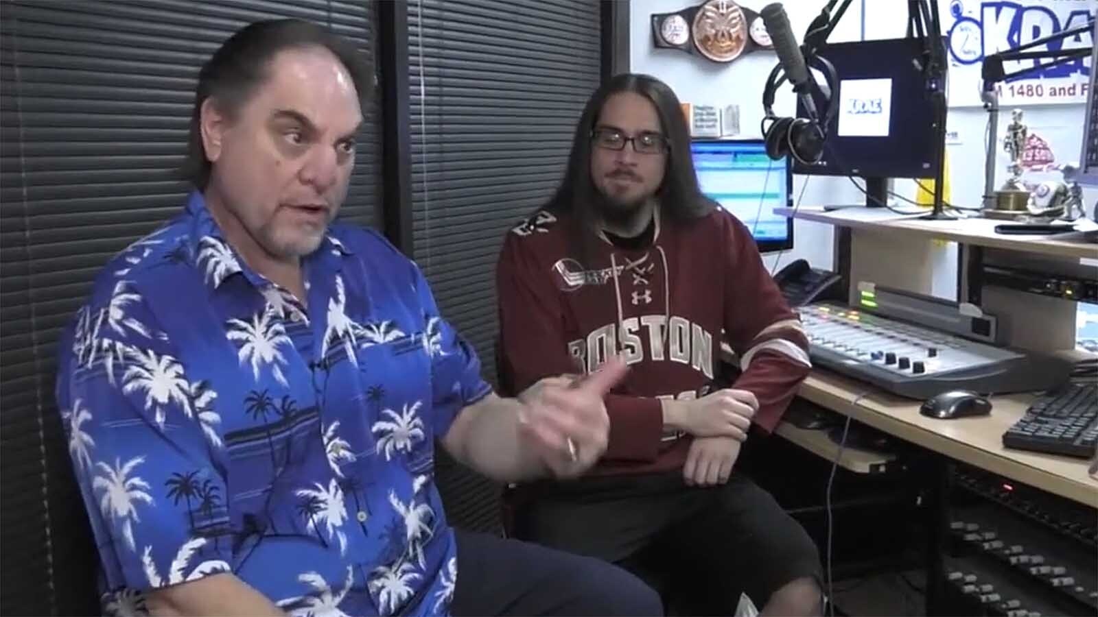 Larry Proietti has been a radio lengend in Wyoming for decades, and he's passed that passion on to his son, Nick, right.
