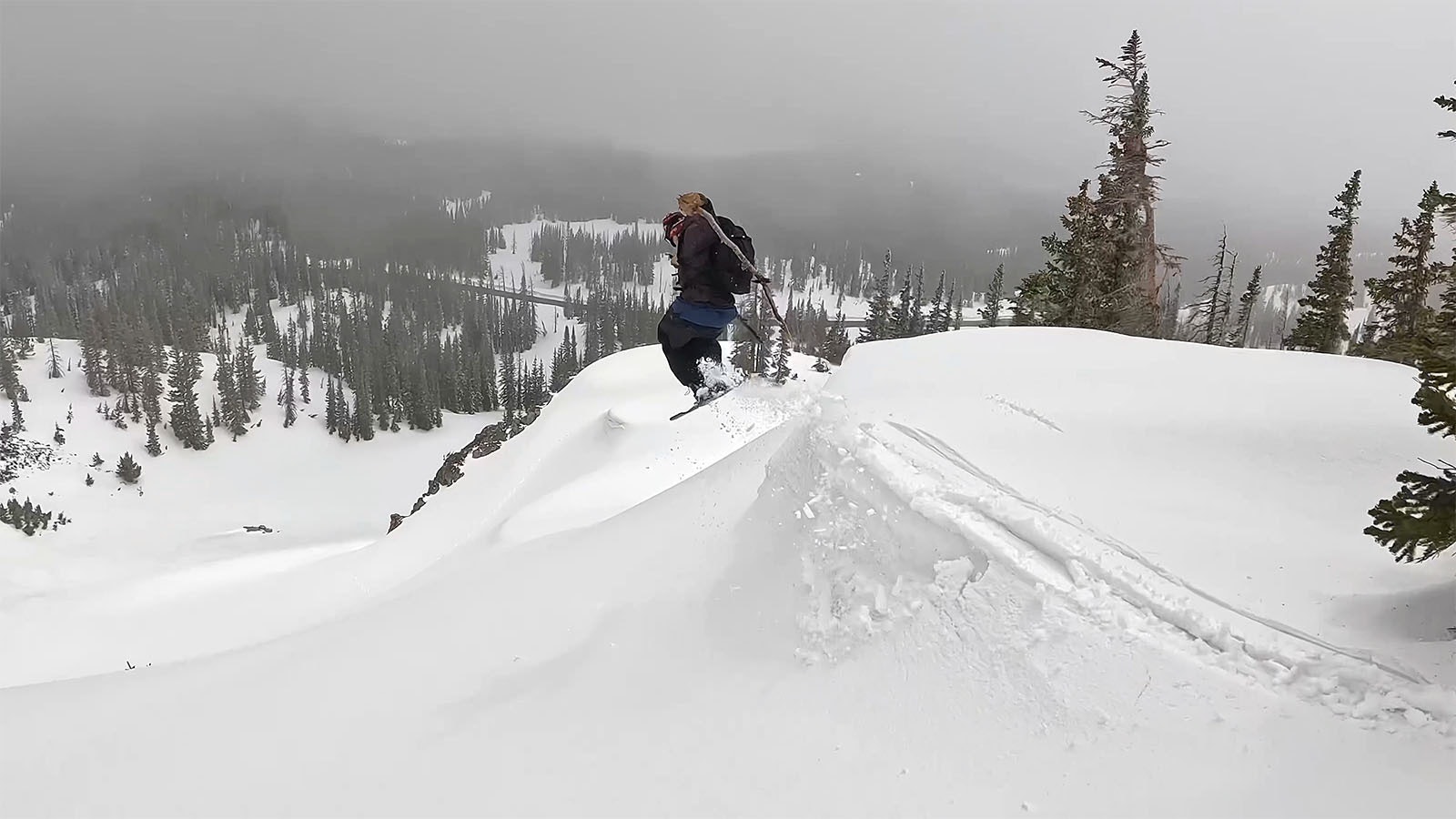 Nick Fadial of Laramie catches some air while enjoying midseason backcountry skiing conditions in Wyomng's Snowy Range over the Memorial Day weekend.