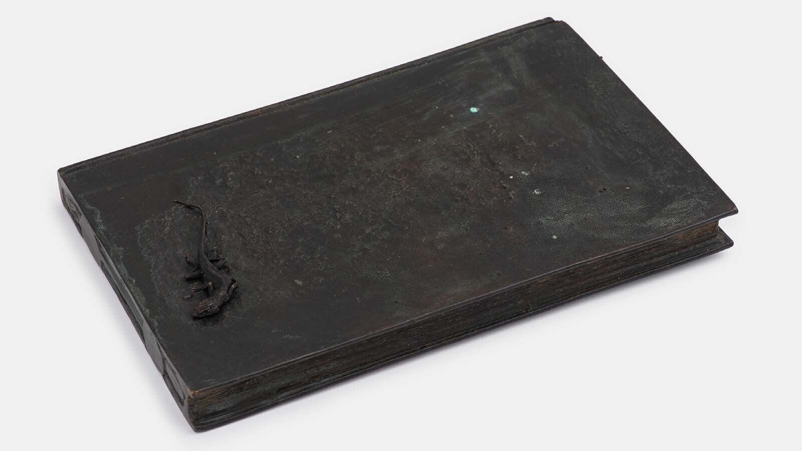 A bronze by Louis Eisner titled "The Frogs" will be part of a unique art exhibit at the laundromat in Dubois, Wyoming.