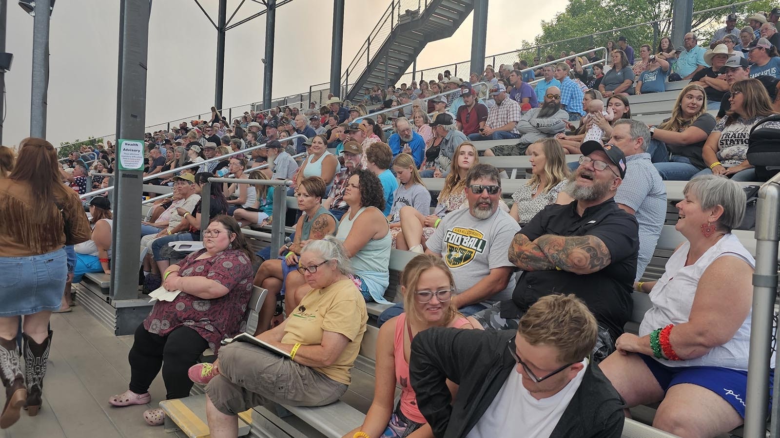 Between 400 to 600 people fill the stands for Legend of Rawhide in Lusk every year.