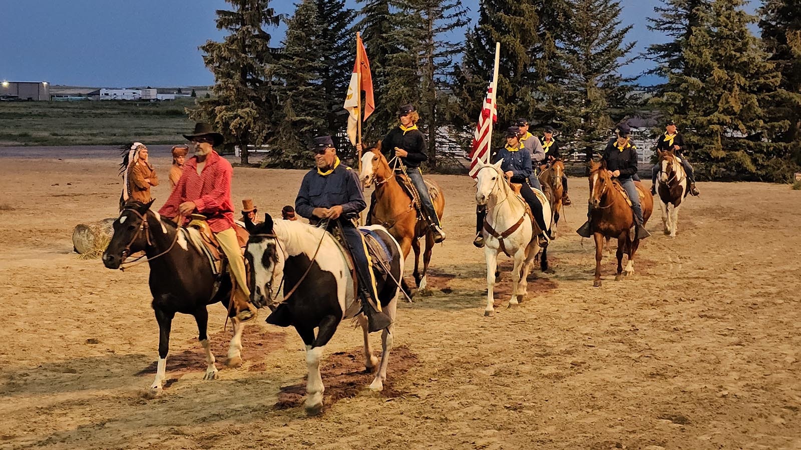 The Calvary rides through Legend of Rawhide.