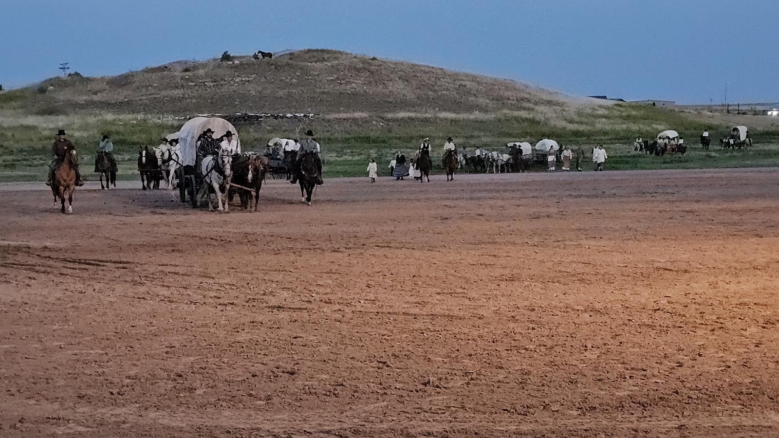 Here comes a wagon train for Legend of Rawhide.