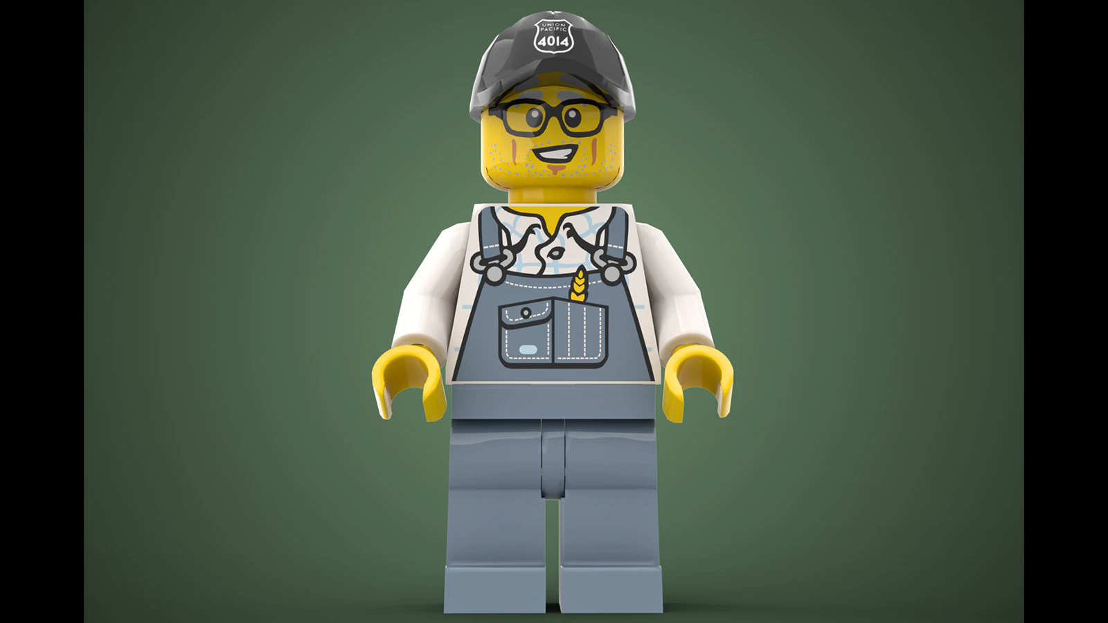 A miniature conductor for Big Boy 4014 is part of Canadian Olivier Dupon's LEGO kit design submitted to the company's Ideas page.