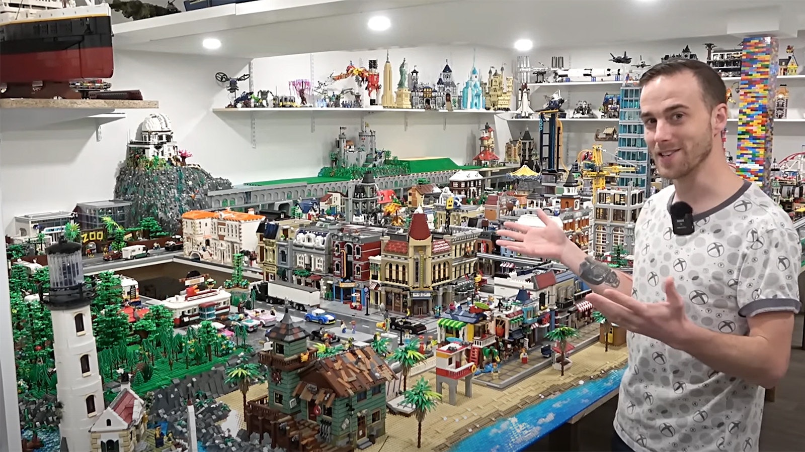 This huge Lego city represents the ultimate in collecting and building with the popular plastic blocks.