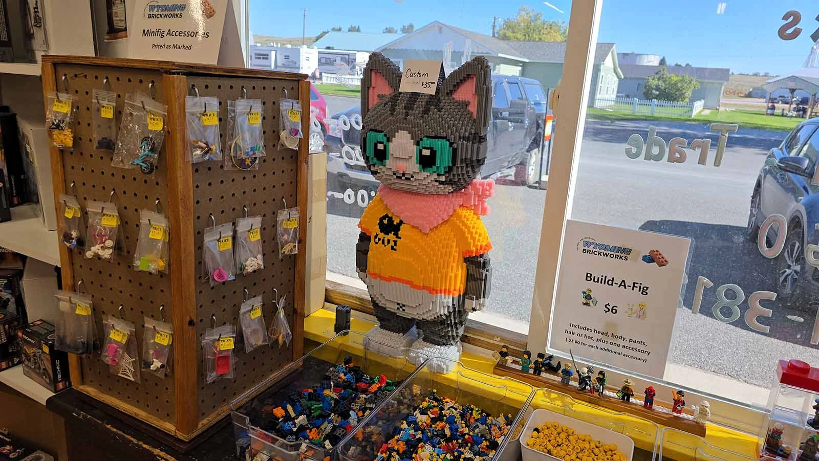 Custom lego projects also come into the Wyoming BrickWorks store. These typically don't have instructions and are sold as is.