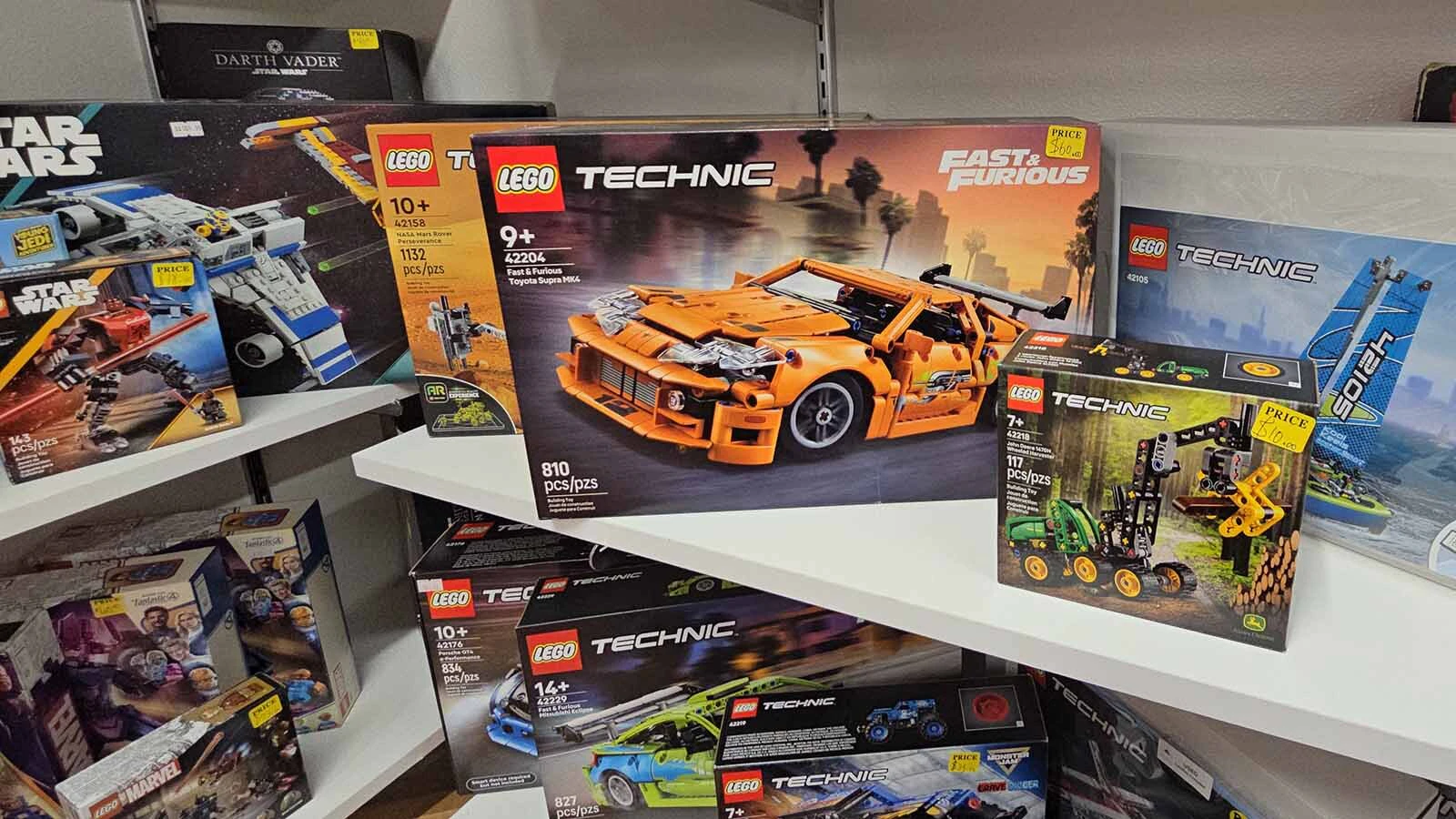 In Linnea Dix's brother's East Coast stores, Star Wars LEGO sets were a big seller. Here, in Wyoming, it's cars, trucks and construction equipment.