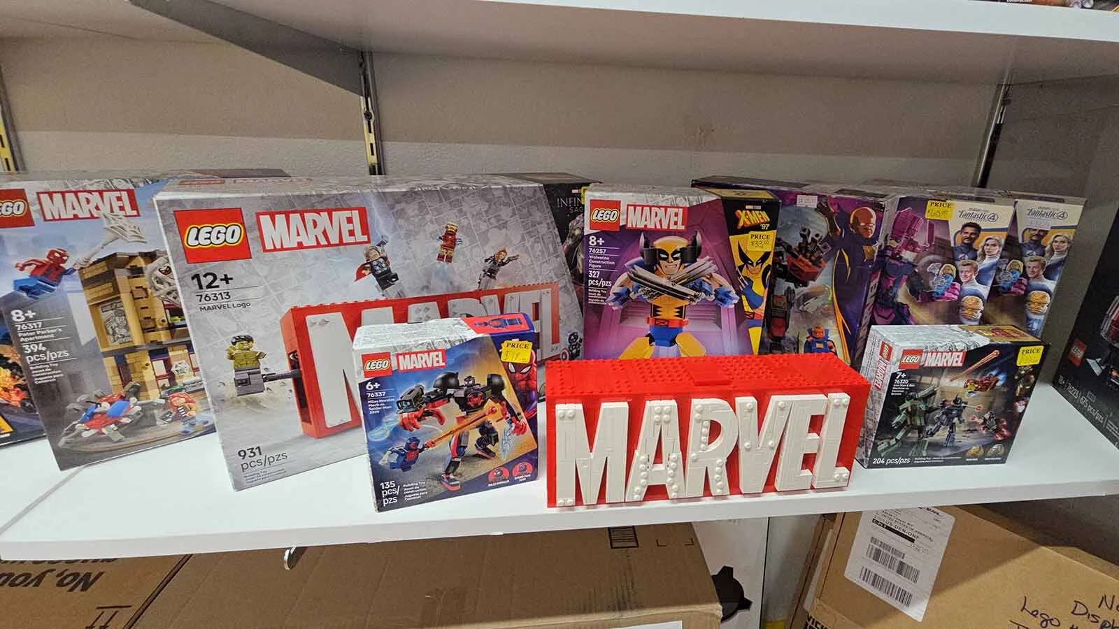Marvel LEGOs at Wyoming BrickWorks are also popular.