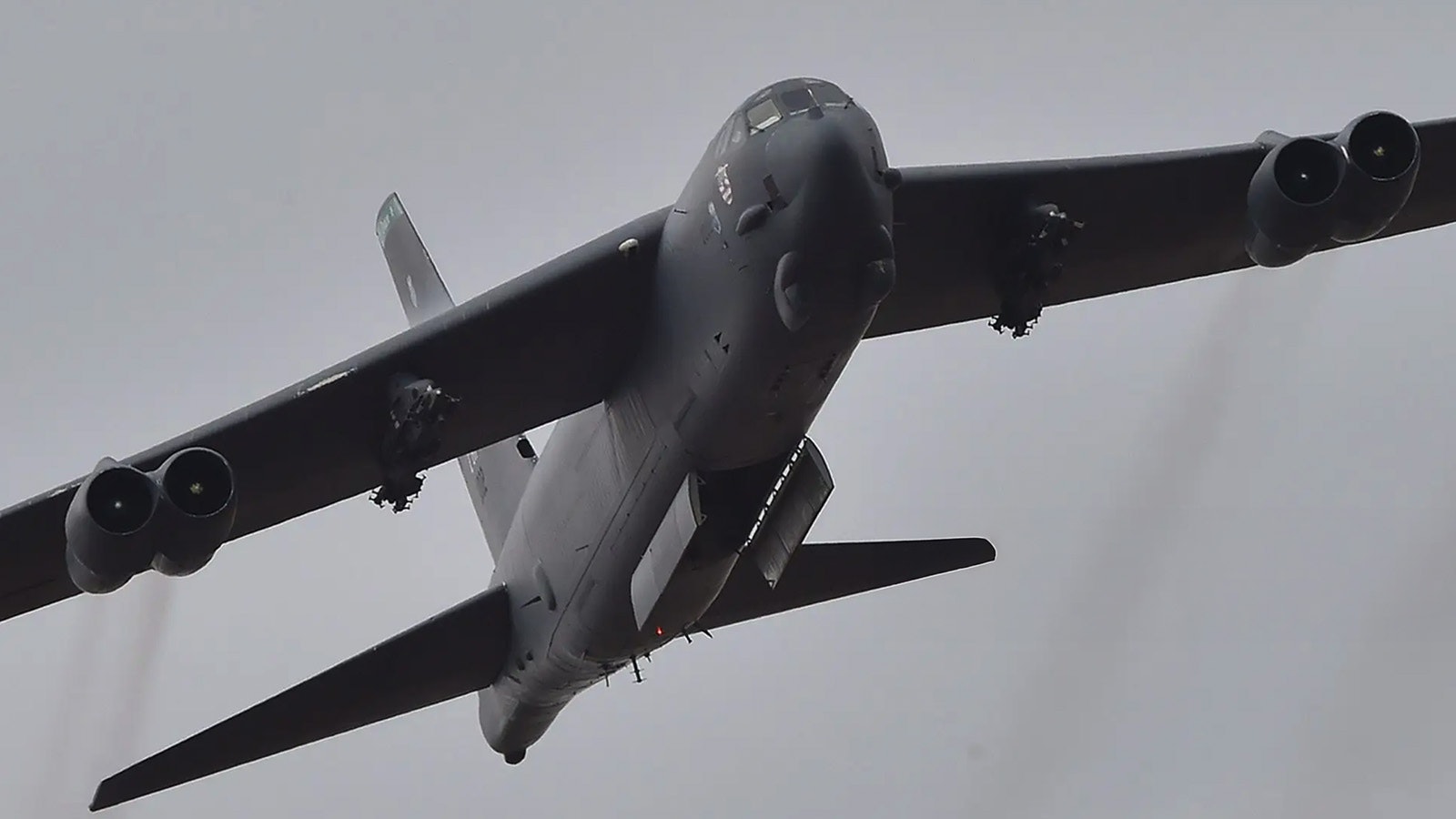 B-52 performs in an Australian air show in 2015.