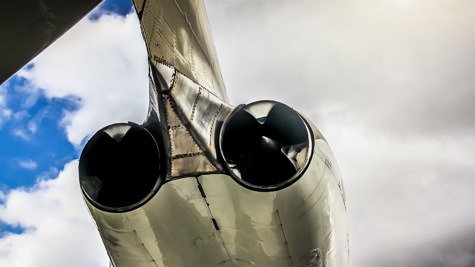 Pratt & Whitney J57-P-43WB engines on a B-52 bomber that served in the Vietnam War.