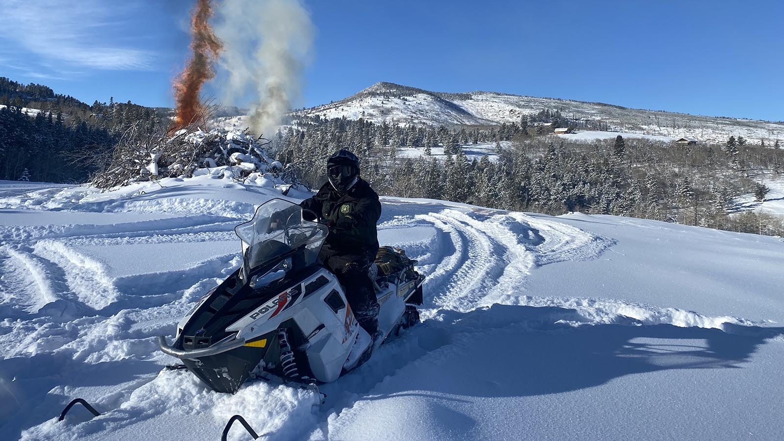 Piles of slash, or leftover material from logging, can be burned during the winter, to lower the risk of explosive wildfires during the summer.