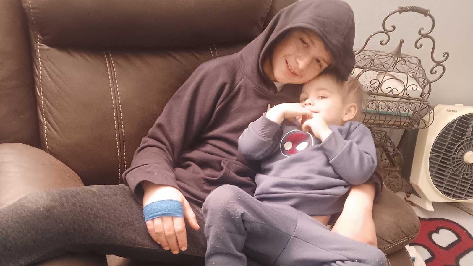 The Bennett family of Big Piney found out that Dayton, 13, is a match to donate bone marrow to his little brother Traxton, 2, who is battling a rare form of leukemia.