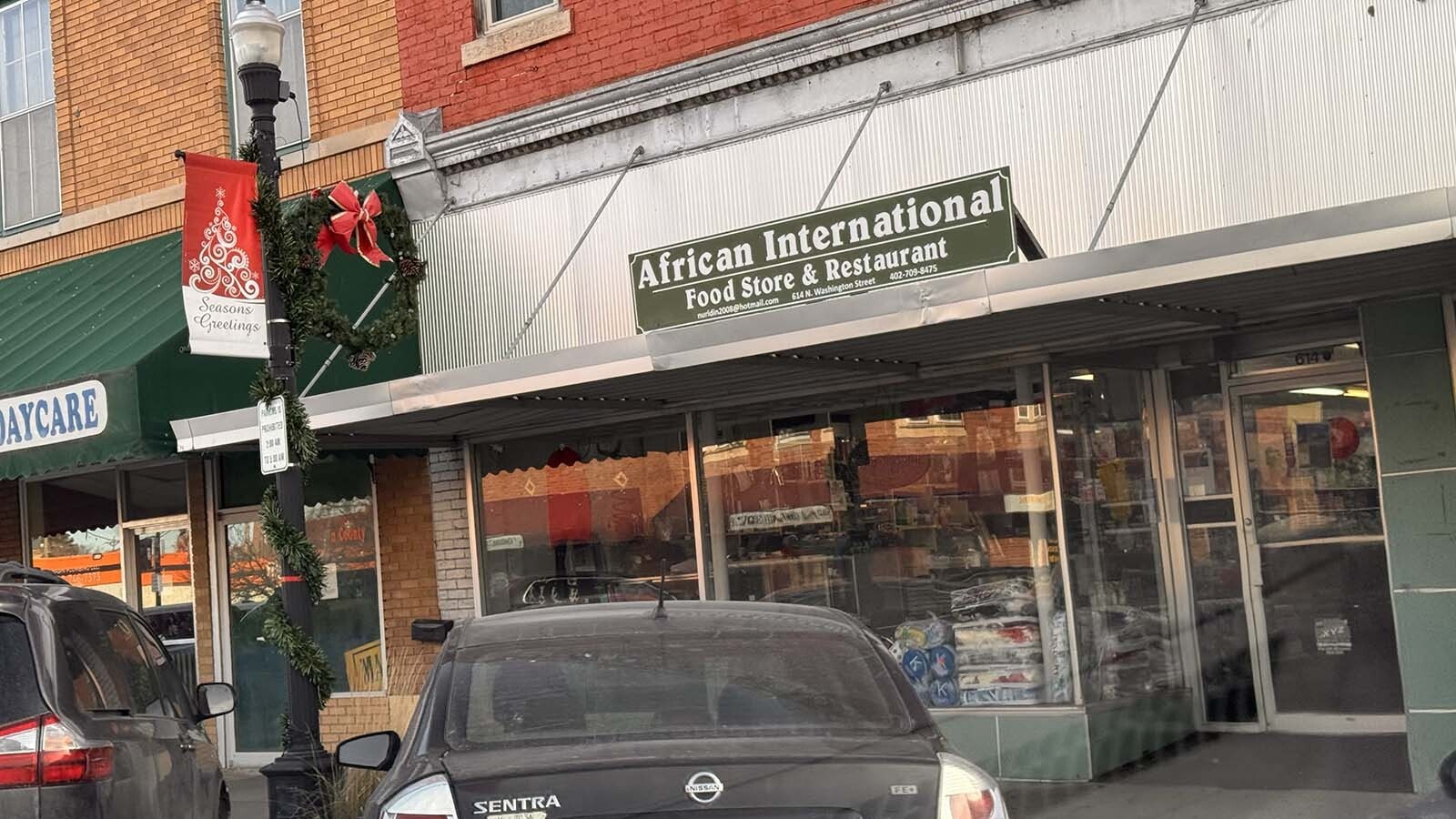 African International is a restaurant and food store on Washington Street in downtown Lexington, Nebraska.