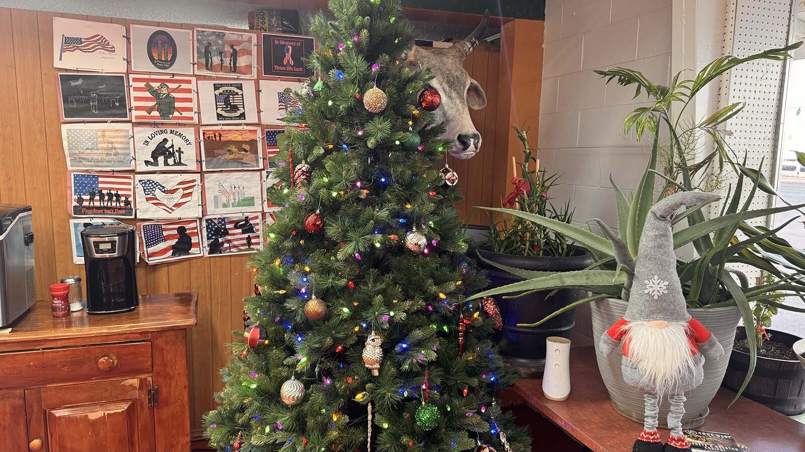 There's a lot of local flavor inside Los Jalapenos Mexican restaurant across the road from the Tyson beef plant.